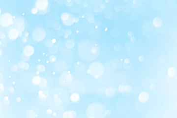 Bright blue bokeh for snow background design