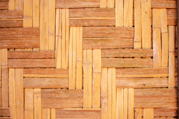 Natural bamboo weave background, texture