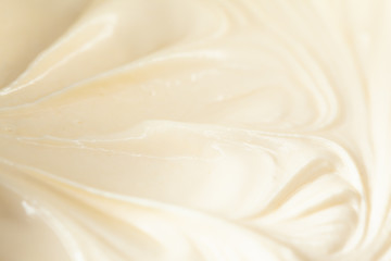 Close up texture of creamy cake batter