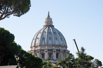 Fototapeta na wymiar View to Saint Peter dome