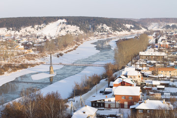 russian village in winter