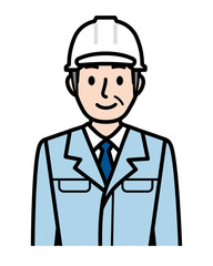 現場監督 工務店 店員 作業員 ヘルメット 訓練 防災 制服 男性 シニア 社長