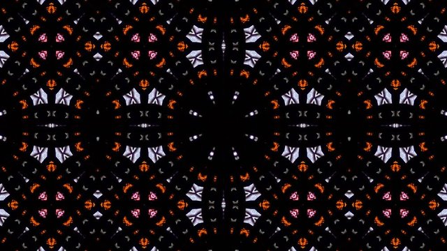 Beaver home photo kaleidoscope sequence patterns. 4k Abstract multicolored motion graphics background, or for yoga, clubs, shows, mandala, fractal animation. Beautiful bright ornament. Seamless loop