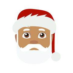 Santa Claus emoji vector medium skin tone