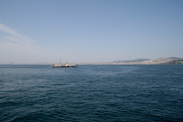 Passenger transport by ferry in istanbul
