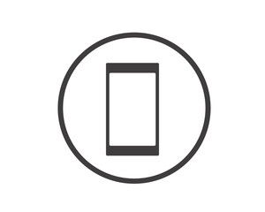 black circle cellphone cellular handphone telephone icon logo design