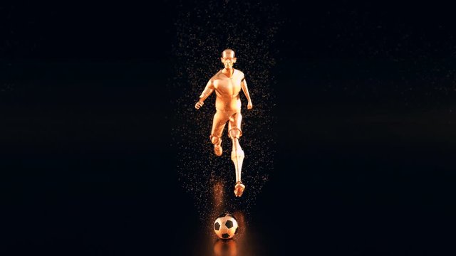 3D motion design of a football game