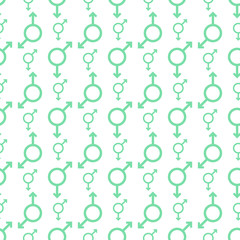 Seamless pattern man gender sign Gay homosexuality