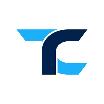 TC logo initial letter design template vector illustration