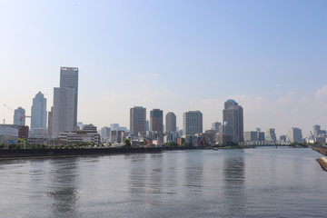 Fototapeta na wymiar 晴海運河（東京都江東区）