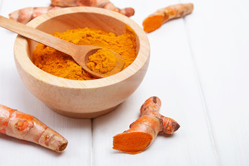 Turmeric powder with bark of turmeric