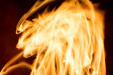 Feuer und Flamme - Lichtstreifen