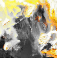 Creative abstract hand painted background, wallpaper, texture. Abstract composition for design elements. Close-up fargment of acrylic painting on canvas with brush strokes. 