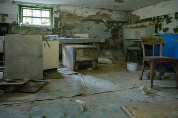 Fototapeta na wymiar Verlassener Kindergarten in der Exclusion Zone in Tschernobyl