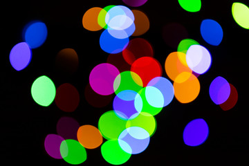 Abstract Light colorful bokeh background