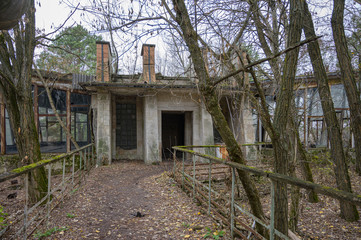 Geisterstadt Prypjat in der Exclusion Zone in Tschernobyl