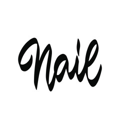 Fashion nail logo. For the beauty salon, modern manicure icon, fashion, minimal. Vector illustration