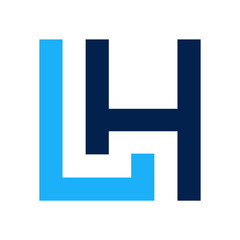 LH logo initial letter design template vector illustration