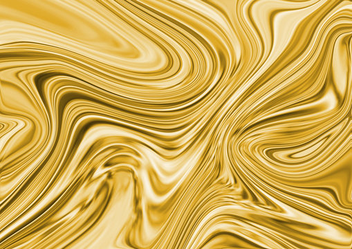 Modern Liquid Gold Flowing Texture Abstract Background