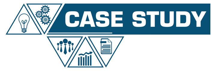 Case Study Blue White Triangle Polygon Horizontal 