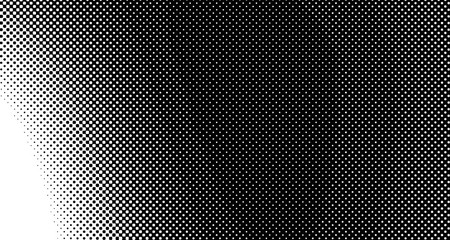 Halftone wave background. Curved gradient texture or pattern. Vertical gradient dots. Pop art texture. Vector illustration.