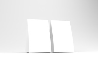 Table Tent White Blank Mockup
