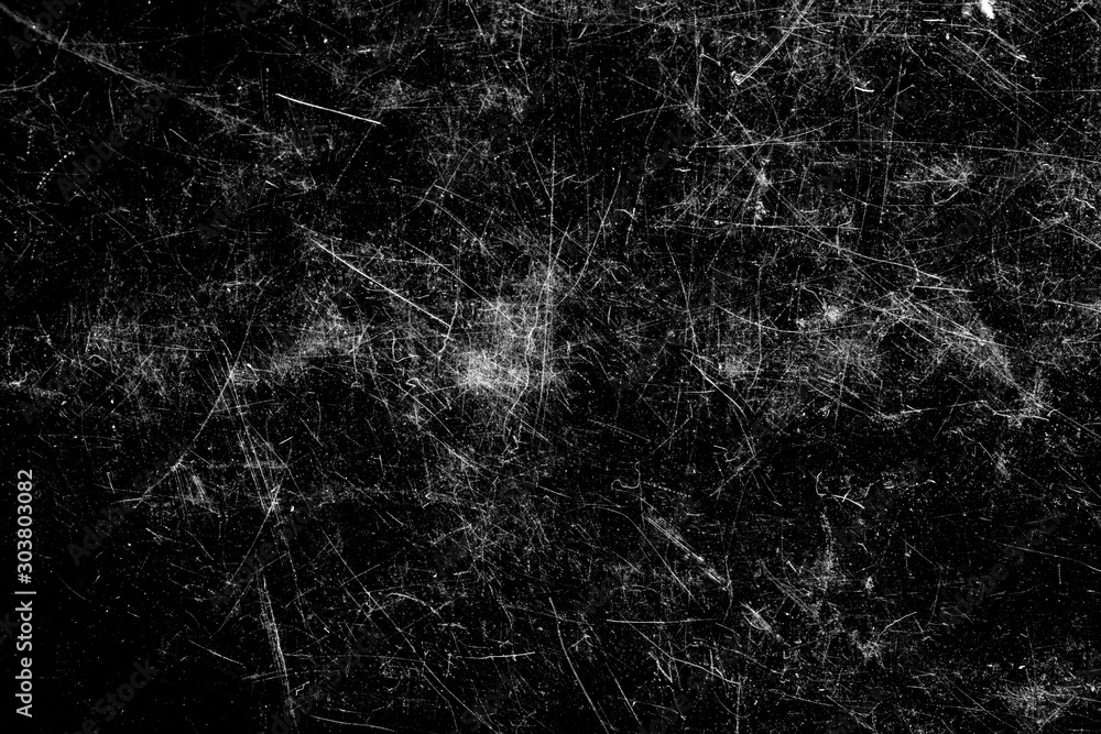 Poster scratches isolated on a black background. template for design