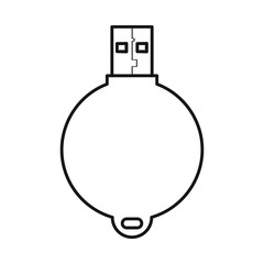 Vector design of usb and memory icon. Web element of usb and ram vector icon for stock.