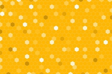 Honeycomb random Grid background or Hexagonal cell texture.