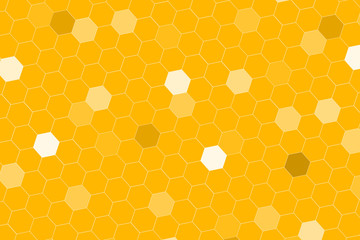 Honeycomb random Grid background or Hexagonal cell texture.