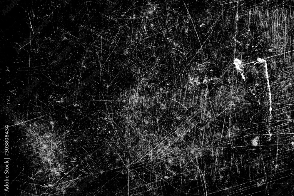 Poster scratches isolated on a black background. template for design