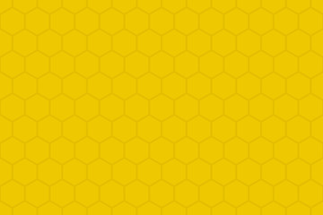 Yellow color Honeycomb Grid tile seamless background or Hexagonal cell texture.