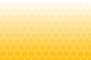 Honeycomb Grid tile rotate background or Hexagonal cell texture. in color  Yellow or gold with gradient. - obrazy, fototapety, plakaty