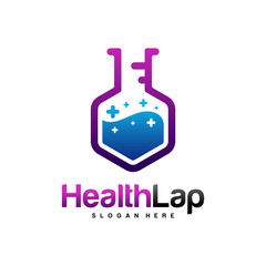 Health Lap Logo Design Concept Vector. Health Logo Template. Icon Symbol. Illustration