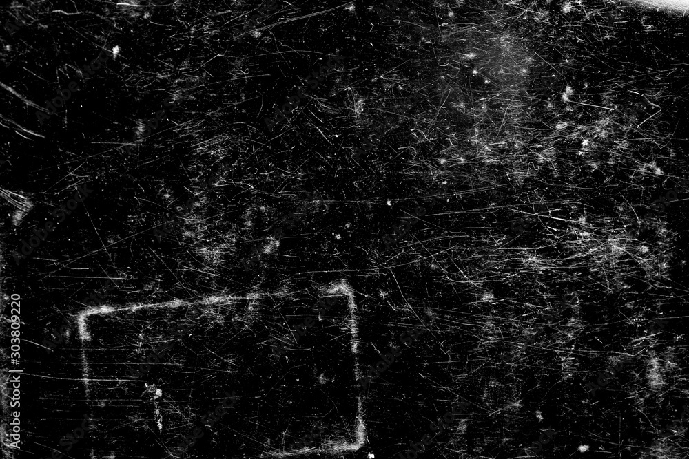 Poster scratches isolated on a black background. template for design