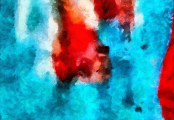 Designed grunge texture for creative ideas. Macro brushstrokes of oil. Abstract close up structure background. Colorful HD wallpaper. Simple graphic design template.