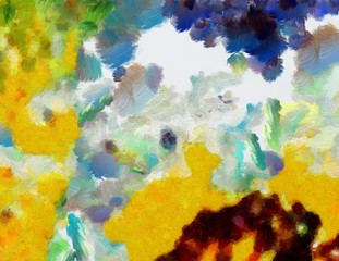 Designed grunge texture for creative ideas. Macro brushstrokes of oil. Abstract close up structure background. Colorful HD wallpaper. Simple graphic design template.