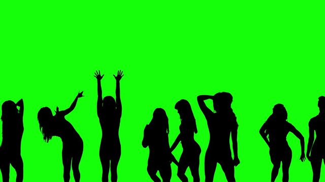 Dancing Silhouettes Green Screen