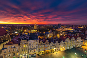 Fototapeta na wymiar Opole city in Opolskie Voivodeship with old hertiage buildings and wonderful views