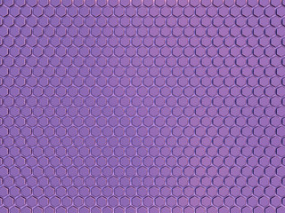 Abstract hexagon background pattern; metallic purple honeycomb grid; colorful mosaic mesh wallpaper 3d rendering, 3d illustration