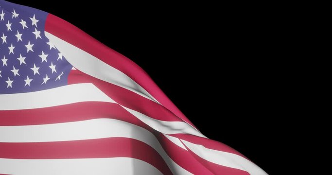 Wehende Flagge der Vereinigten Staaten von Amerika