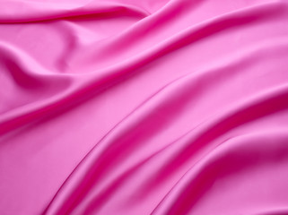 Fototapeta na wymiar Pink satin fabric