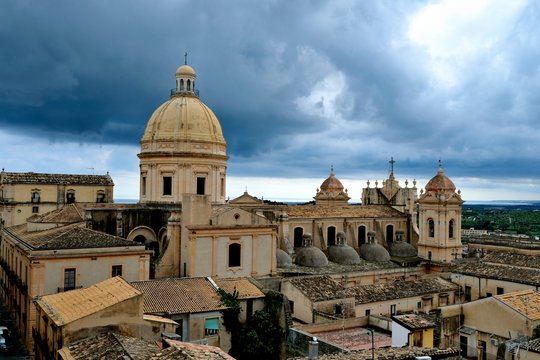 Cattedrale Noto vista dal Campanile delle suore di clausura