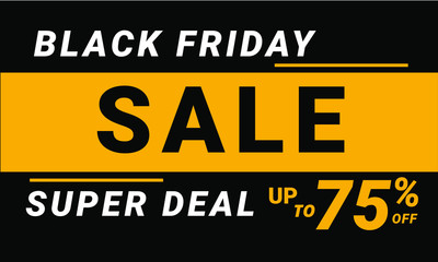 Black Friday Super Sale Flyer Design for Black Friday Sale