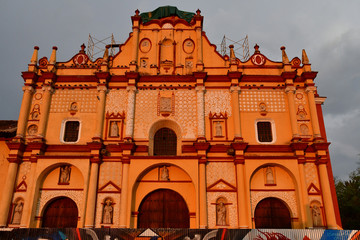 San Cristobal De Las Casas;  United Mexican States - may 16 2018 : cathedral