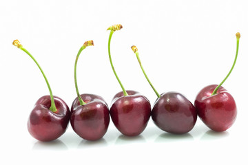 Cherry isolated on white background