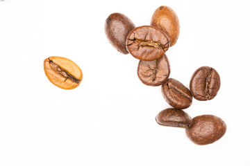 coffee bean on white background isolate