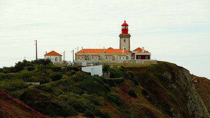 Fototapeta na wymiar The lighthouse of Cabo Da Roca in Portugal - travel photography