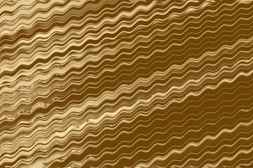 Gold liquid wave and abstract yellow design, backdrop pattern.