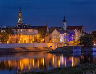 Opole city in Opolskie Voivodeship with old hertiage buildings and wonderful views